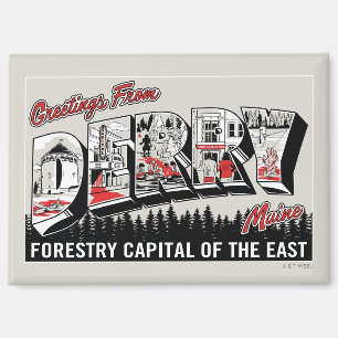 Gruß von Derry Maine Magnet