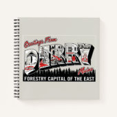 Gruß von Derry Maine Notizblock (Vorderseite)