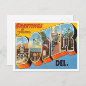Gruß von Dover, Delaware Vintage Travel Postkarte (Vorne/Hinten)