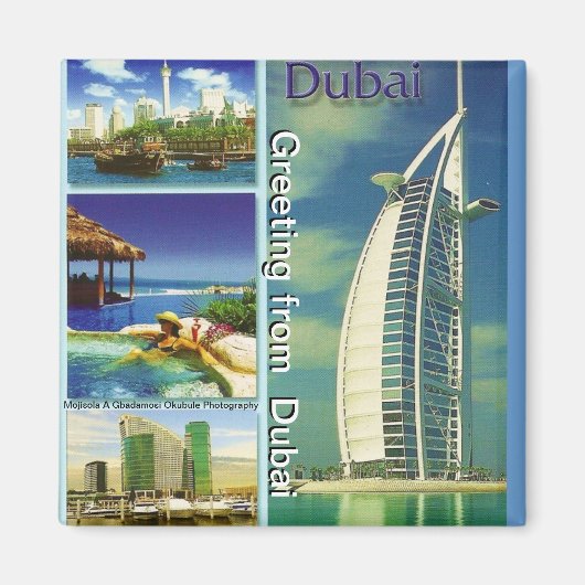 Gruß von Dubai Magnet von Moji Gbadamosi Okub (Vorne)