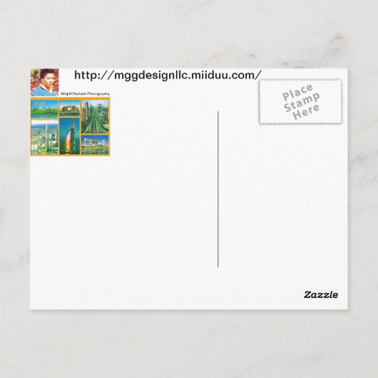 Gruß von Dubai Postcard Postkarte (Rückseite)