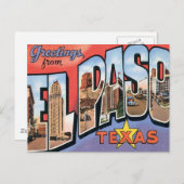 Gruß von EL Paso, Texas Postkarte (Vorne/Hinten)