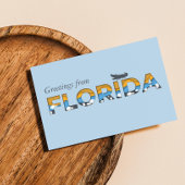 Gruß von Florida Staat Template Postkarte