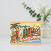 Gruß von Florida Travel Postcard Postkarte (Stehend Vorderseite)