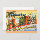Gruß von Florida Travel Postcard Postkarte (Vorne/Hinten)