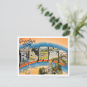 Gruß von Idaho Vintage Travel Postkarte (Stehend Vorderseite)