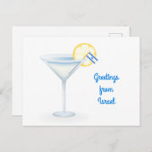 Gruß von Israel Cocktail Urlaub Postkarte (Vorne/Hinten)