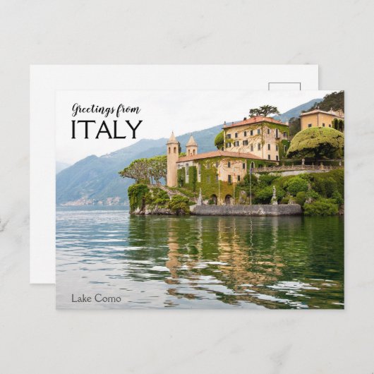 Gruß von Italy Lake Como Postcard Postkarte (Vorne/Hinten)