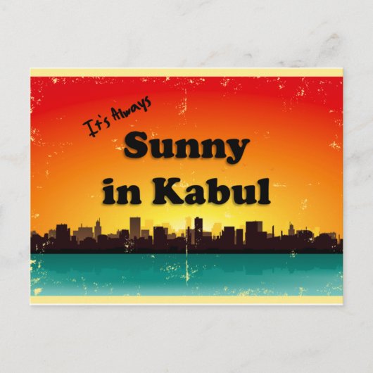 Grüß von Kabul! Postkarte (Vorderseite)