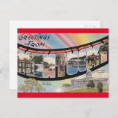 Gruß von Kentucky Vintage Travel Postcard Postkarte (Vorne/Hinten)