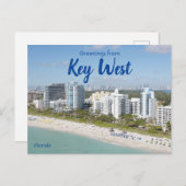 Gruß von Key West Florida Post Card Postkarte (Vorne/Hinten)