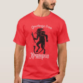 Gruß von Krampus, Fun Pre-Germanic Paganismus T-Shirt (Vorderseite)