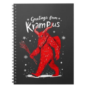 Gruß von Krampus Xmas Weihnachten Notizblock