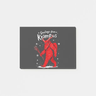 Gruß von Krampus Xmas Weihnachten Post-it Klebezettel
