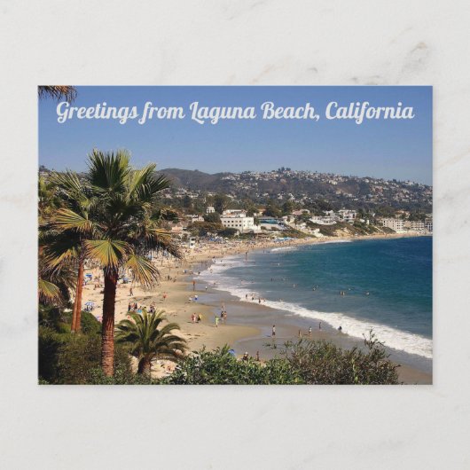 Gruß von Laguna Beach California Postcard Postkarte (Vorderseite)