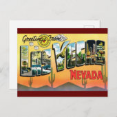Gruß von Las Vegas Nevada Travel Postcard Postkarte (Vorne/Hinten)