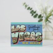 Gruß von Las Vegas New Mexico Reise Postkarte (Stehend Vorderseite)