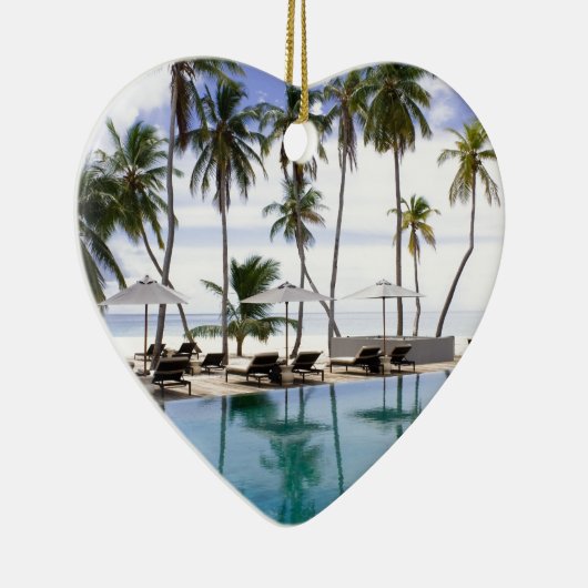 Gruß von Malediven Keramikornament (Rechts)