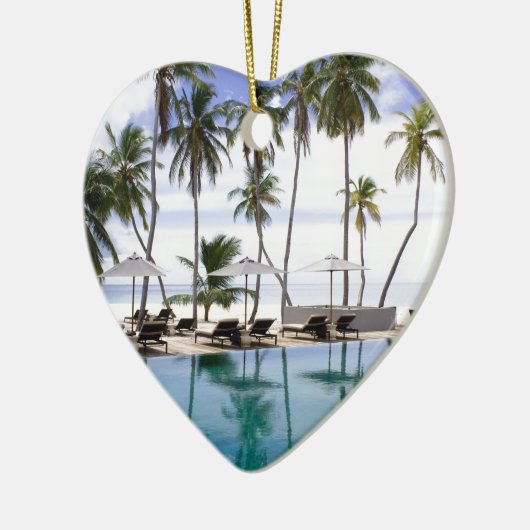 Gruß von Malediven Keramikornament (Links)