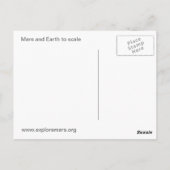 Gruß von Mars auf die Erde Postkarte (Rückseite)
