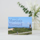 Gruß von Martha's Vineyard Postcard Postkarte (Stehend Vorderseite)