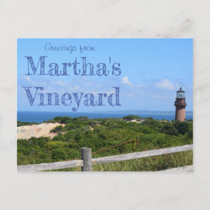 Gruß von Martha's Vineyard Postcard Postkarte