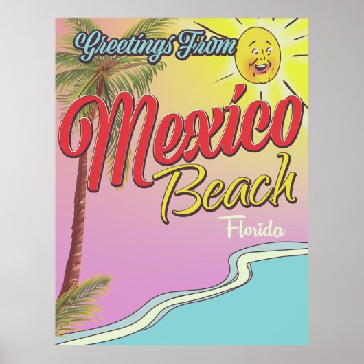 Gruß von Mexico Beach Florida Poster (Vorne)