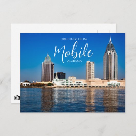Gruß von Mobile Alabama Postcard Postkarte (Vorne/Hinten)