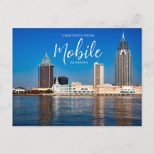 Gruß von Mobile Alabama Postcard Postkarte (Vorderseite)