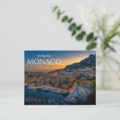 Gruß von Monaco Postcard Postkarte (Stehend Vorderseite)