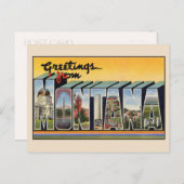 Gruß von Montana Große Briefkarte Postkarte (Vorne/Hinten)