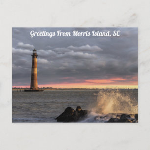 Gruß von Morris Island Postcard Postkarte