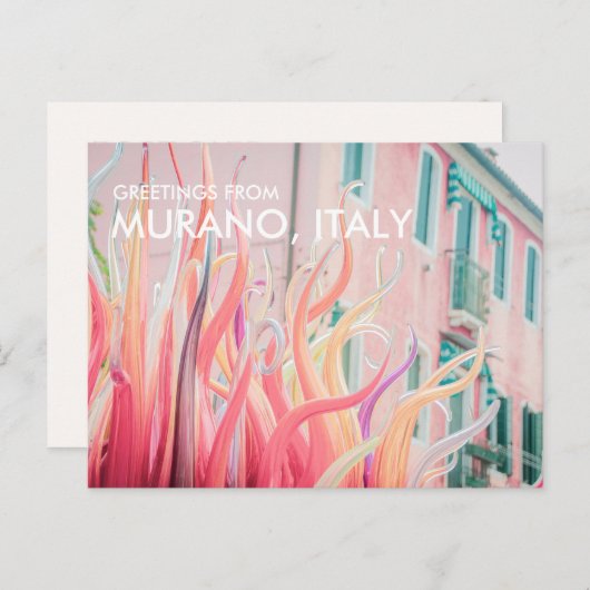 Gruß von Murano Italien Postcard Postkarte (Vorne/Hinten)