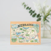 Gruß von Nebraska Vintage Karte (Stehend Vorderseite)