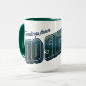 Gruß von No Signal Tasse (Vorderseite Links)