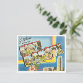 Gruß von North Dakota Vintage Travel Postkarte (Stehend Vorderseite)