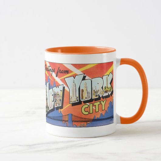 Gruß von NYC - Tasse (Rechts)