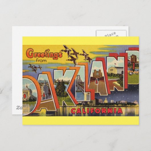 Gruß von Oakland California Postcard Postkarte (Vorne/Hinten)