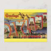 Gruß von Oakland California Postcard Postkarte (Vorderseite)