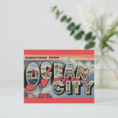 Gruß von Ocean City Postkarte (Stehend Vorderseite)