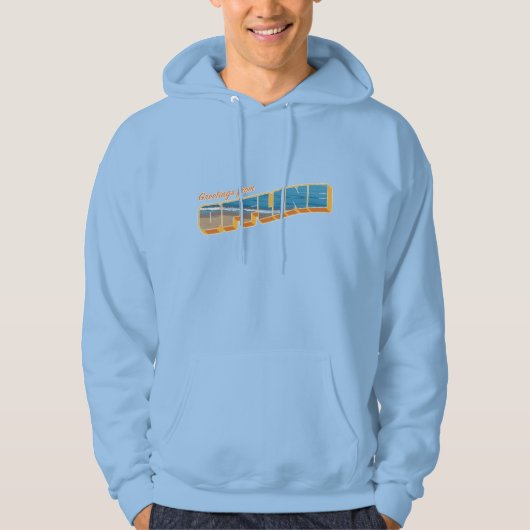Gruß von Offline Hoodie (Vorderseite)
