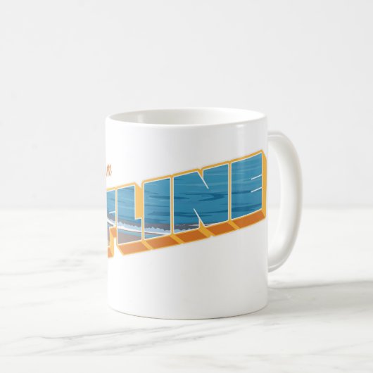 Gruß von Offline Kaffeetasse (VorderseiteRechts)