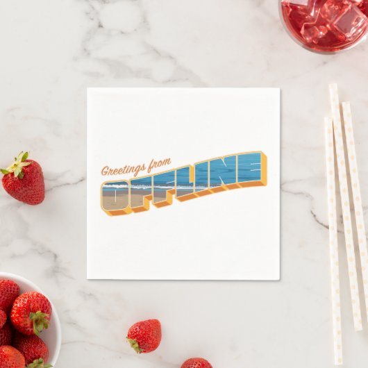 Gruß von Offline Serviette (Beispiel)