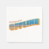 Gruß von Offline Serviette (Vorderseite)