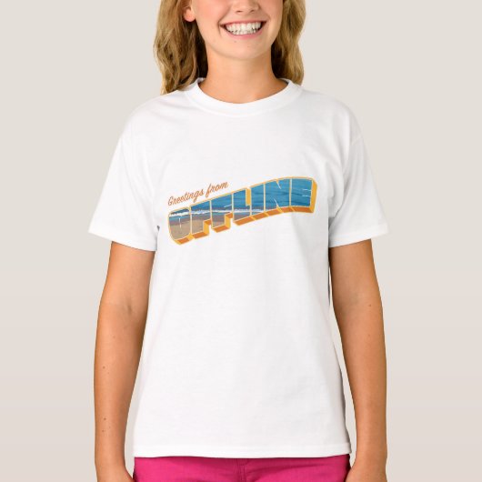 Gruß von Offline T-Shirt (Vorderseite)