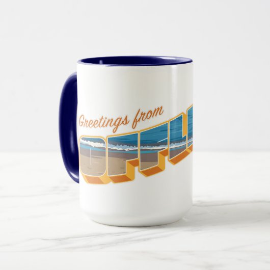 Gruß von Offline Tasse (Vorderseite Links)
