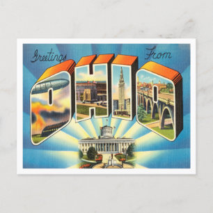 Gruß von Ohio Travel Postcard Postkarte