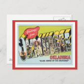 Gruß von Okmulgee Oklahoma Postkarte (Vorne/Hinten)