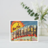 Gruß von Ole Southwest Vintage Travel Postkarte (Stehend Vorderseite)