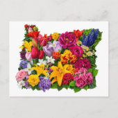 Gruß von Oregon Blume in Bloom Postkarte (Vorderseite)